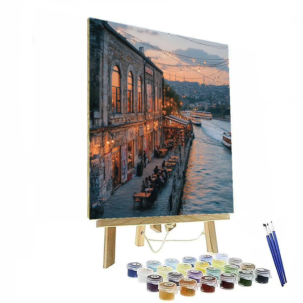 Istanbul Karakoy Waterfront Warehouses Istanbul Turkiye Number painting