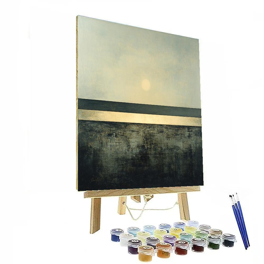 Mark Rothko Inspired Tranquil Lunar Horizon Number painting