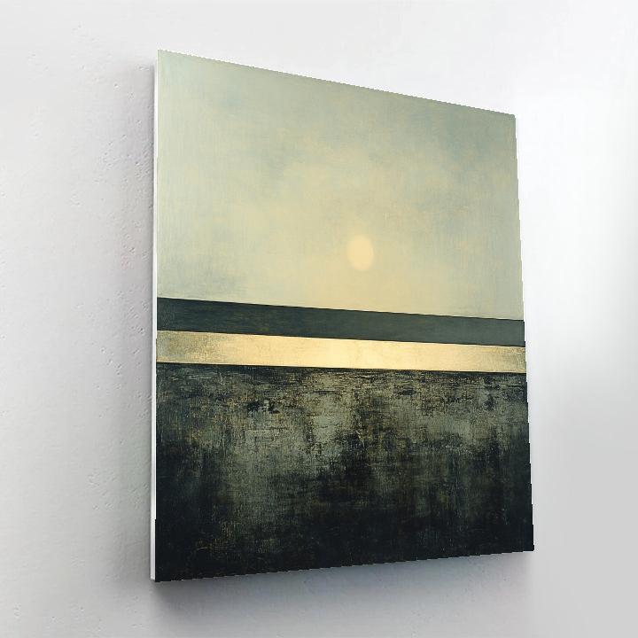 Mark Rothko Inspired Tranquil Lunar Horizon Number painting