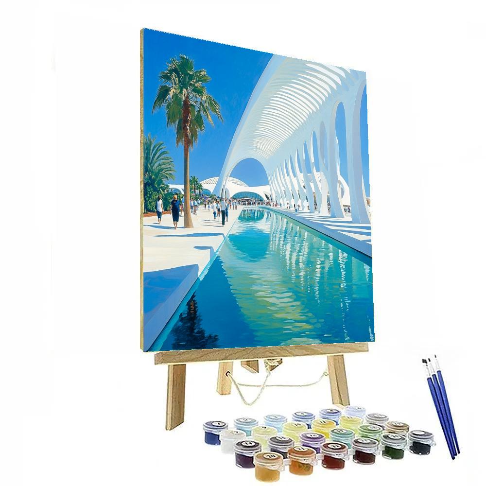 Valencia City Of Arts And Sciences Valencia Spain Number painting