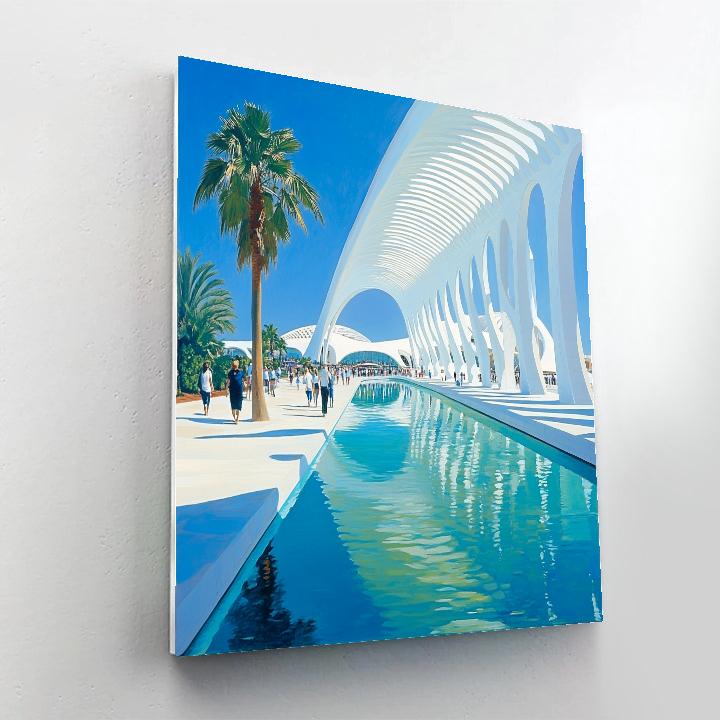 Valencia City Of Arts And Sciences Valencia Spain Number painting