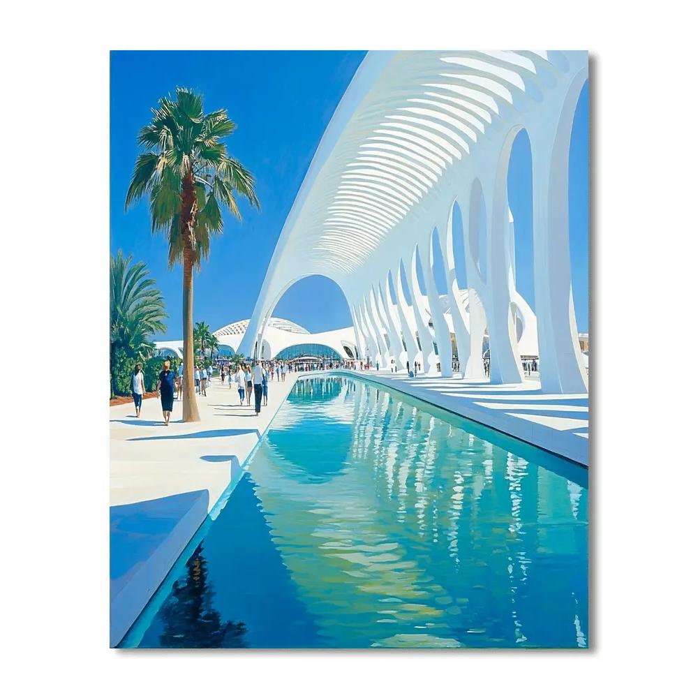 Valencia City Of Arts And Sciences Valencia Spain Number painting