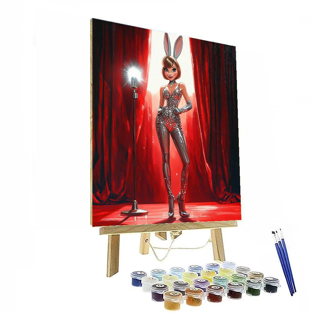 Jessica Rabbit Stage Spotlight Glamour - Disney Inspired painting number kit