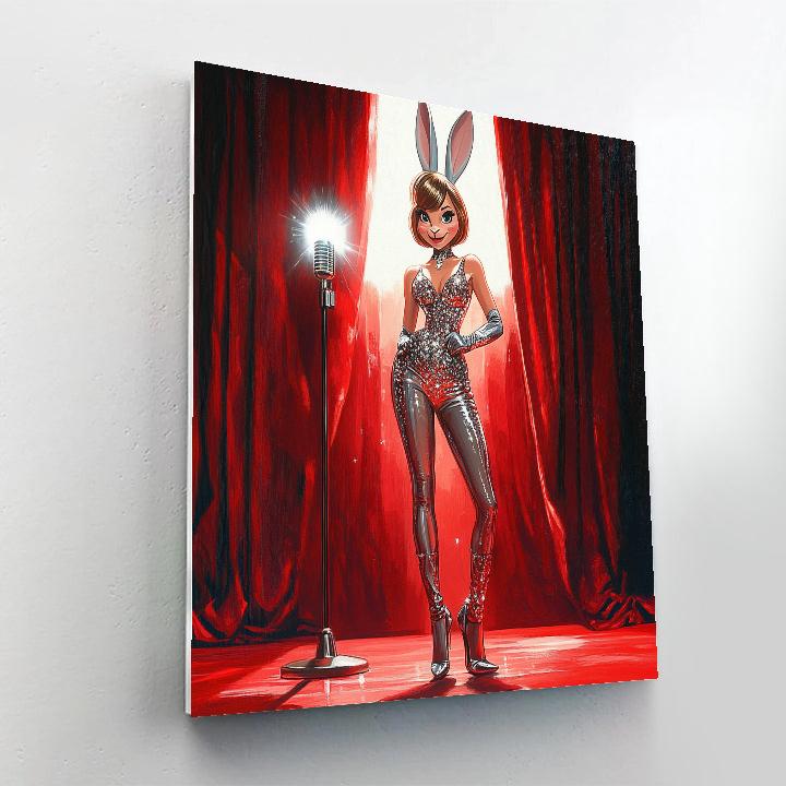 Jessica Rabbit Stage Spotlight Glamour - Disney Inspired painting number kit
