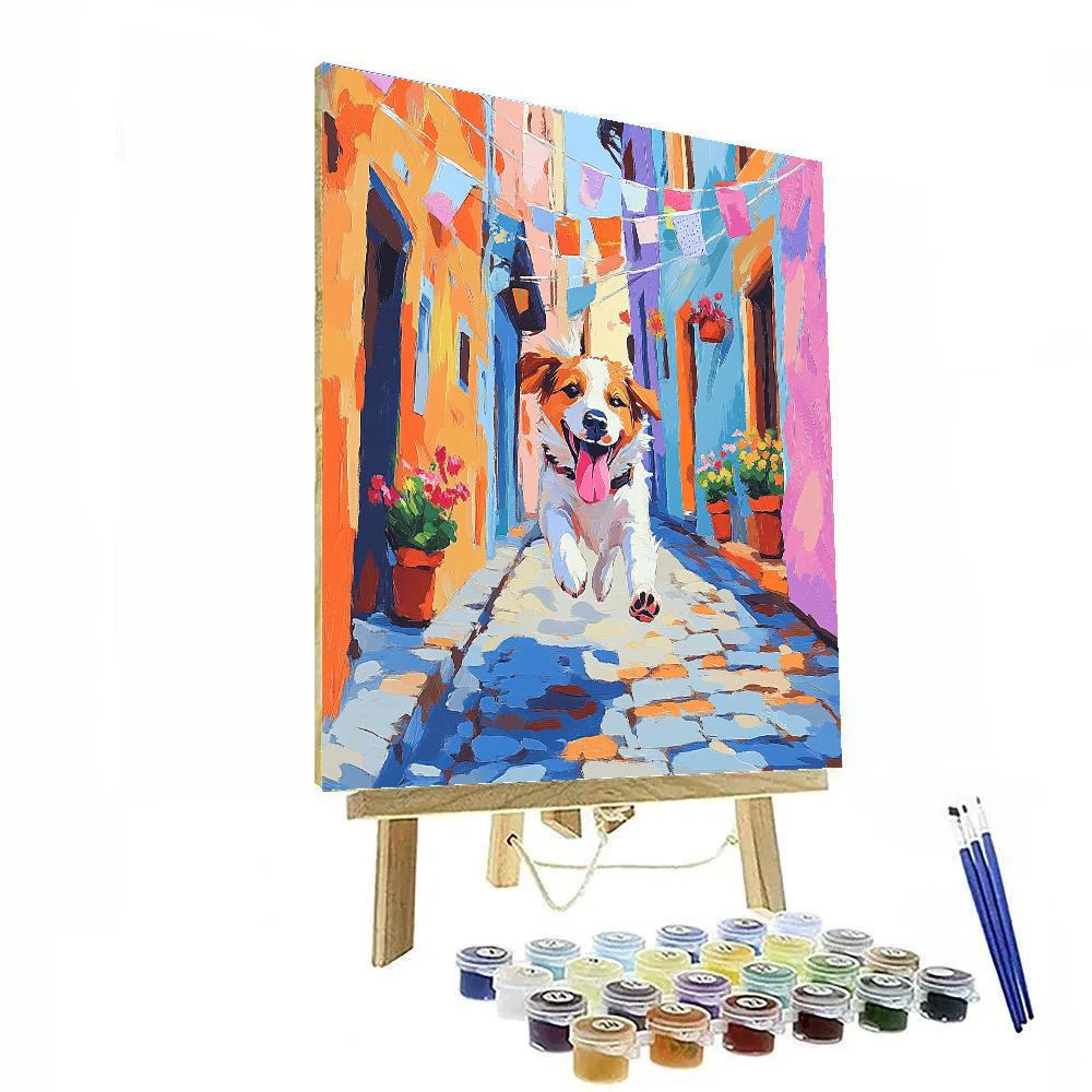 Coco Dante Alley Chase - Disney Inspired paint by numbers