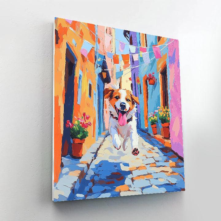 Coco Dante Alley Chase - Disney Inspired paint by numbers