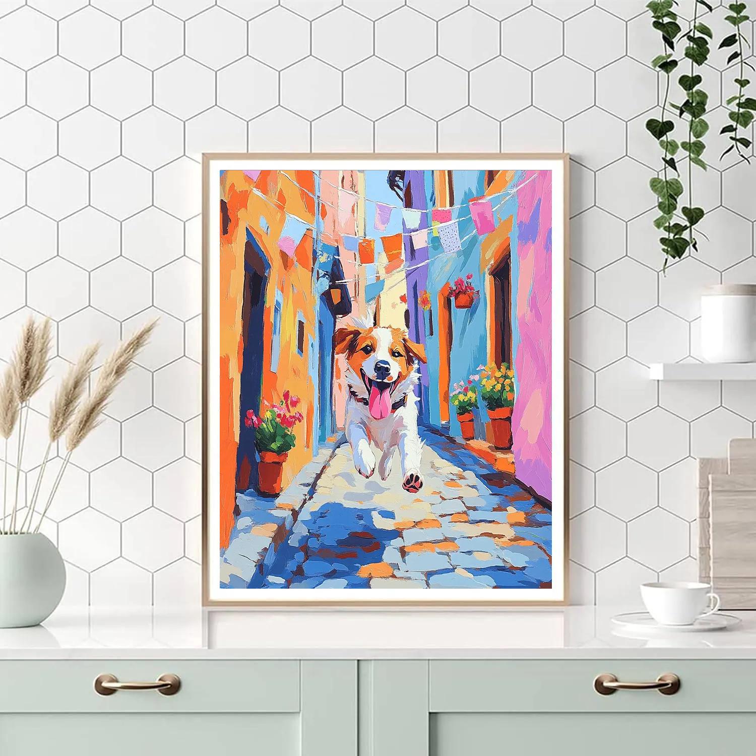 Coco Dante Alley Chase - Disney Inspired paint by numbers