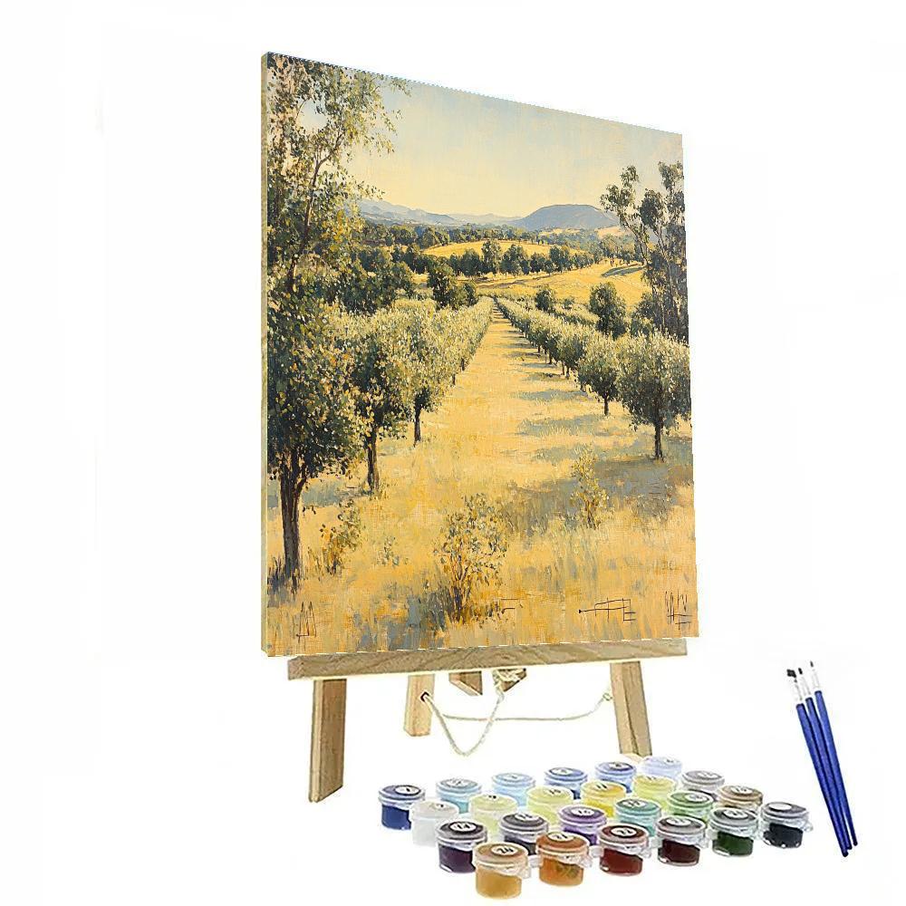 Leonardo Da Vinci Inspired Orchard Heat Haze Paint by numbers kits