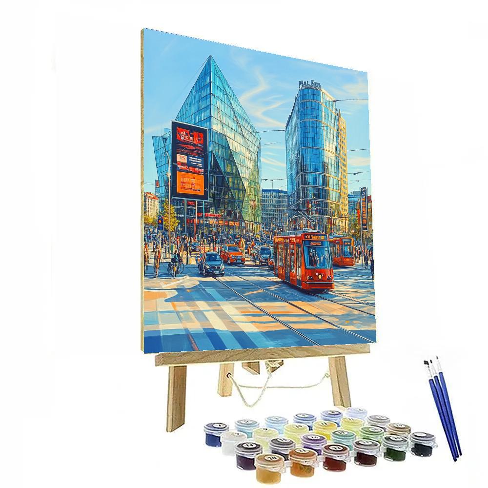Berlin Potsdamer Platz Urban Junction Berlin Germany Paint by numbers kits