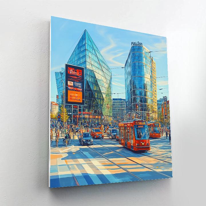 Berlin Potsdamer Platz Urban Junction Berlin Germany Paint by numbers kits