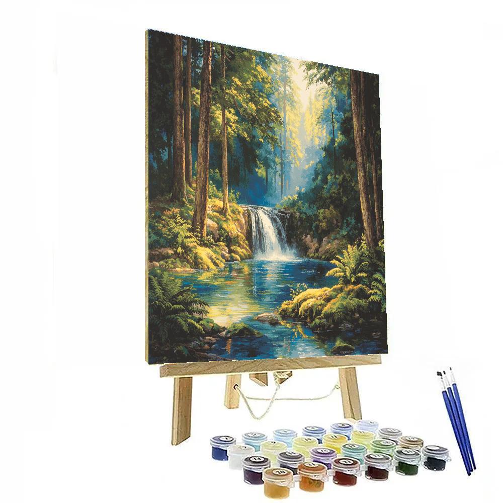 Faline Forest Waterfall Quiet - Disney Inspired Paint by numbers art