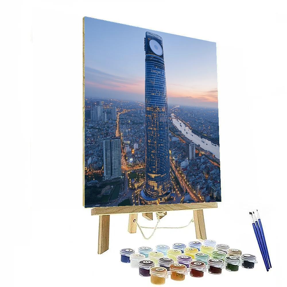 Ho Chi Minh City Bitexco Financial Tower Skyline Ho Chi Minh City Vietnam Painting by numbers kit