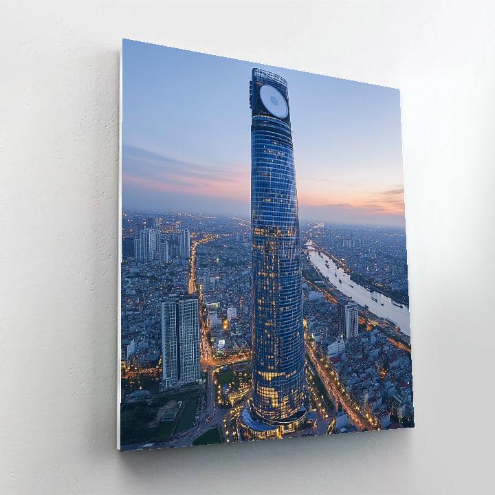 Ho Chi Minh City Bitexco Financial Tower Skyline Ho Chi Minh City Vietnam Painting by numbers kit