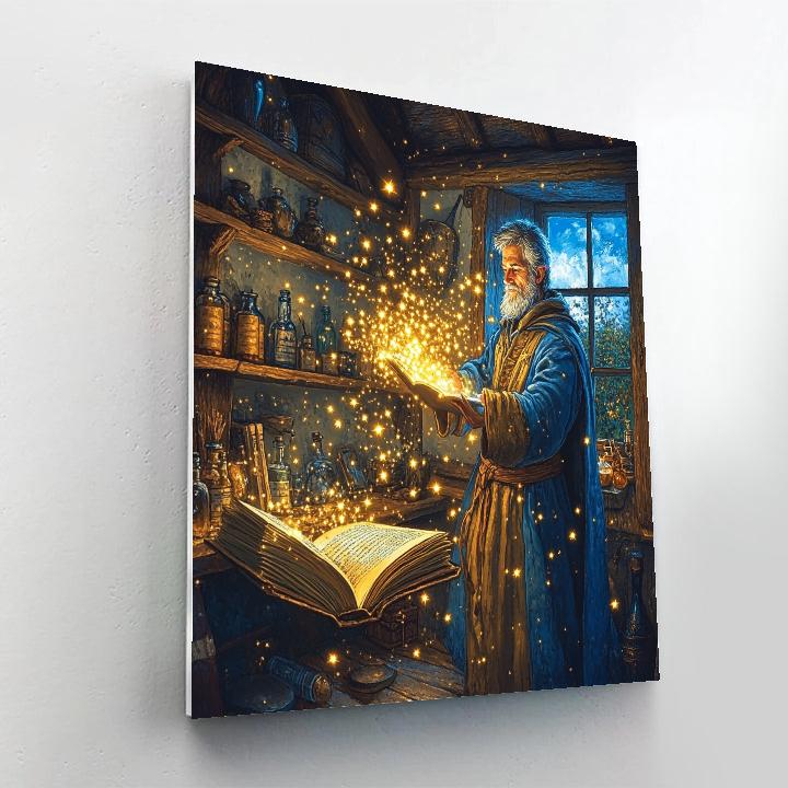 Merlin Cottage Magic Lesson - Disney Inspired Numbered painting kits
