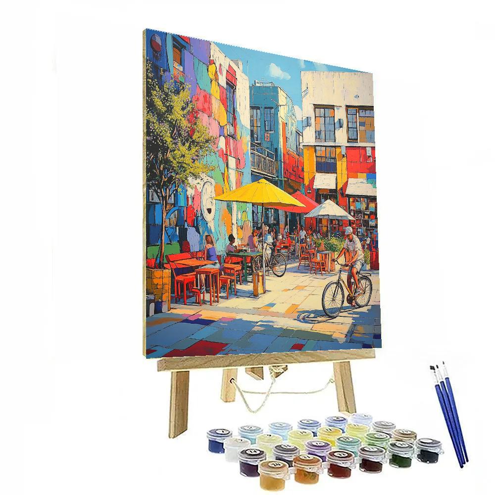 Johannesburg Maboneng Precinct Street Scene Johannesburg South Africa DIY paint by numbers