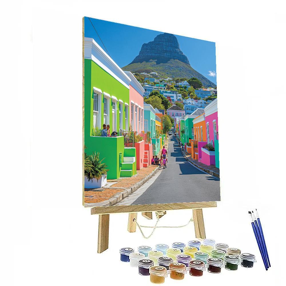 Cape Town Bo Kaap Colorful Houses Cape Town South Africa paint by color