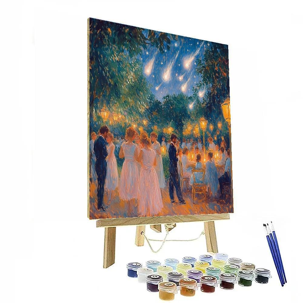 Pierre Auguste Renoir Inspired Garden Party Under Comets paint by numbers
