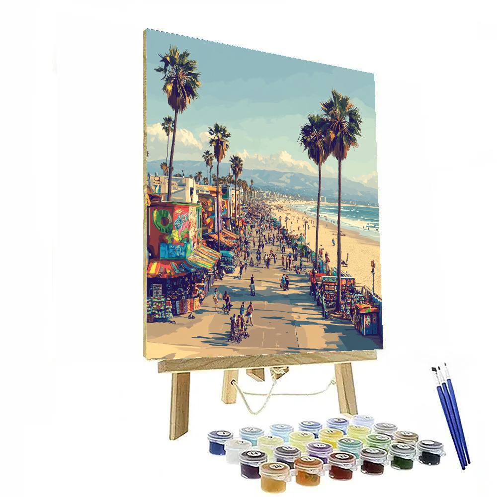 Los Angeles Venice Beach Boardwalk Los Angeles United States Paint by numbers kits