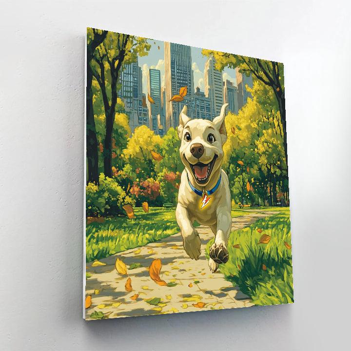 Bolt City Park Sprint - Disney Inspired paint by numbers