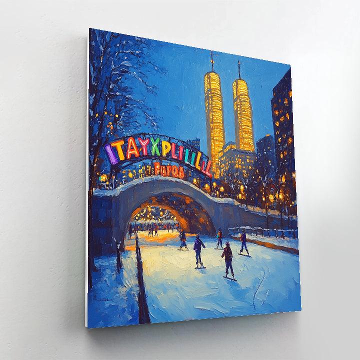 Toronto Nathan Phillips Square City Heart Toronto Canada Number painting