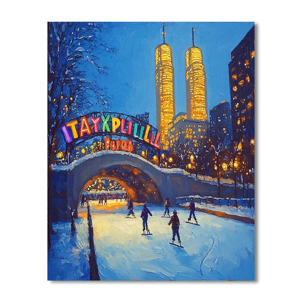 Toronto Nathan Phillips Square City Heart Toronto Canada Number painting