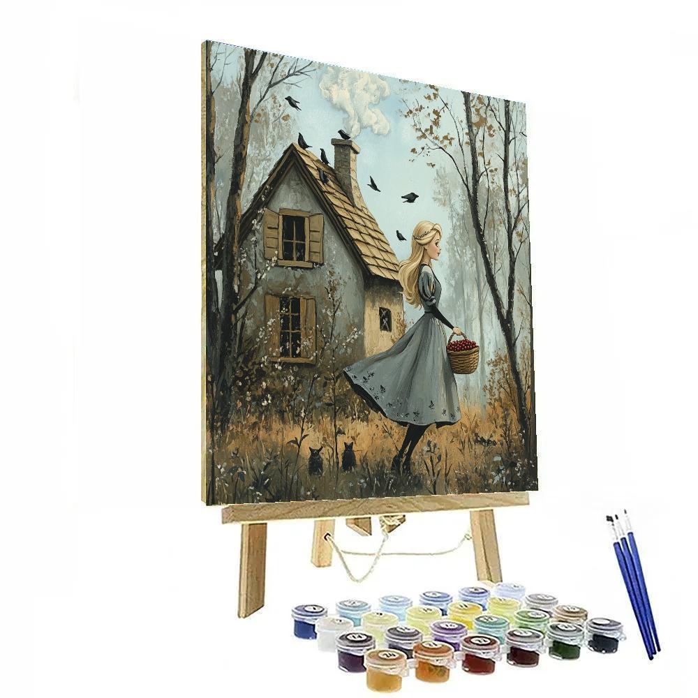Aurora Briar Rose Cottage Chores - Disney Inspired paint by number