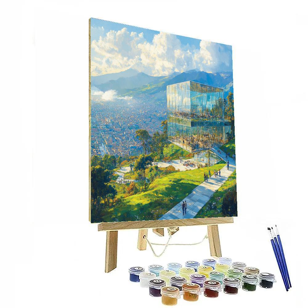 Quito Itchimbia Crystal Palace Park Quito Ecuador Paint by numbers kits