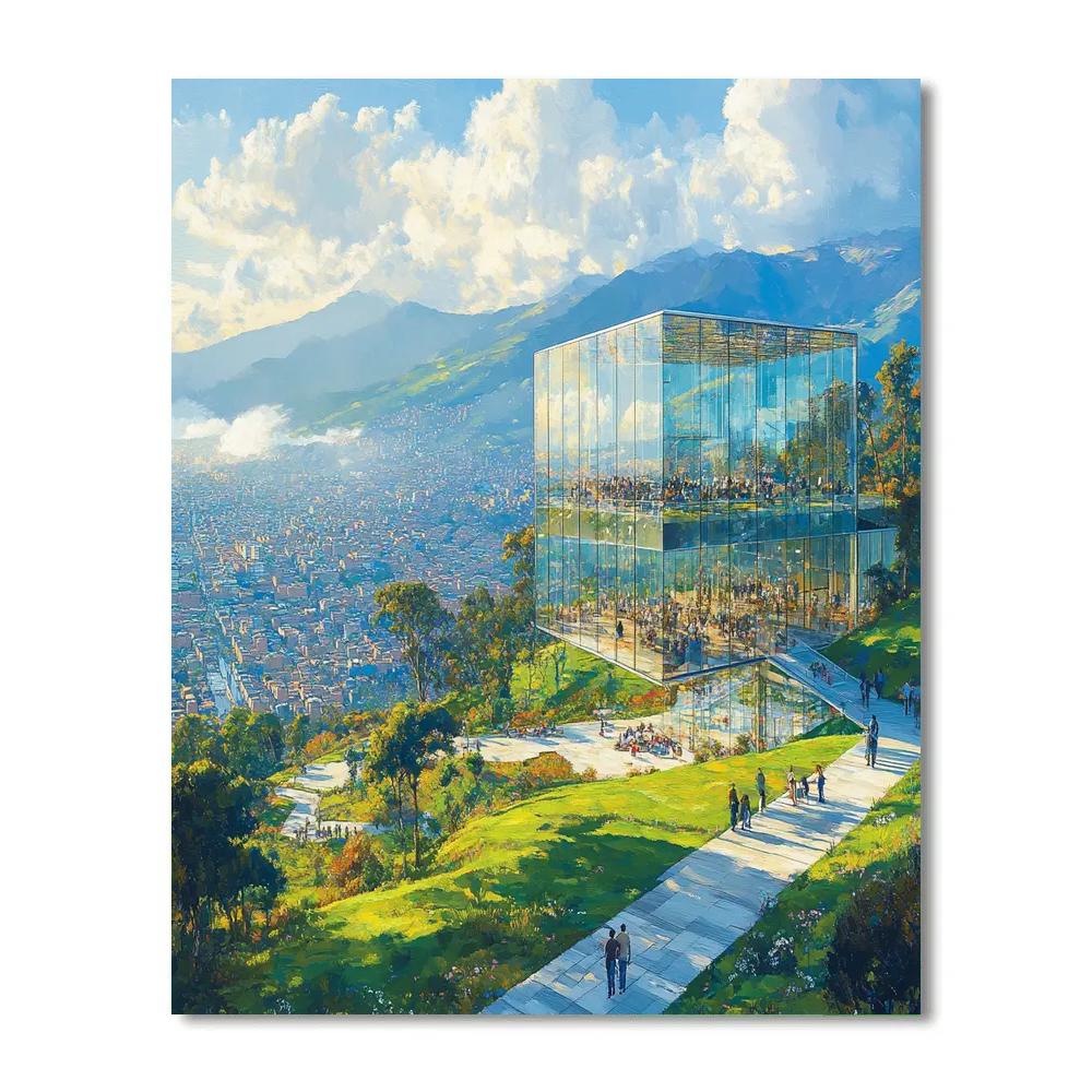 Quito Itchimbia Crystal Palace Park Quito Ecuador Paint by numbers kits