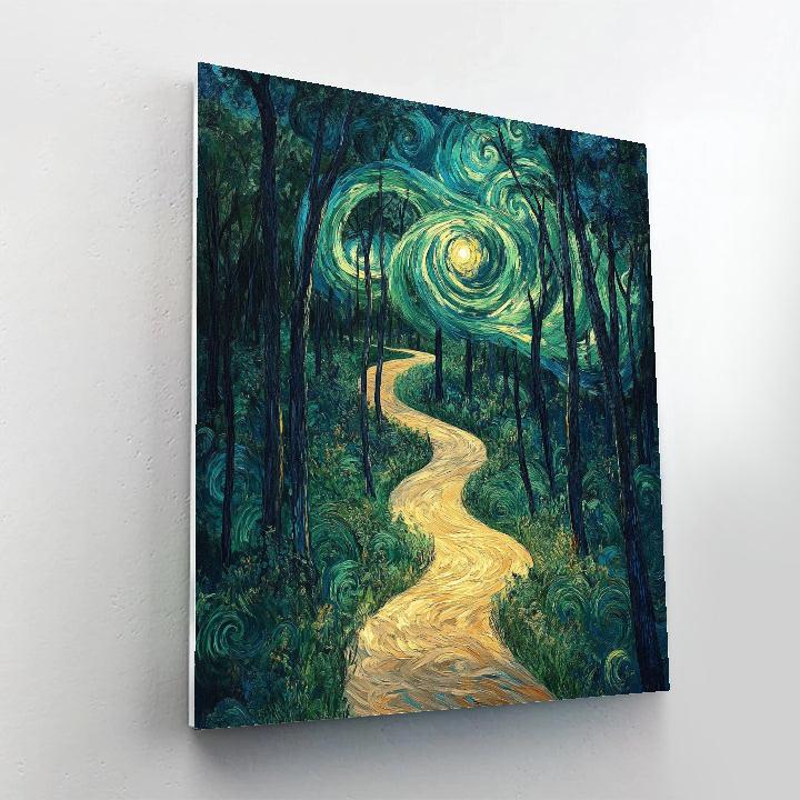 Van Gogh Inspired Spring Forest Path Painting by numbers kit