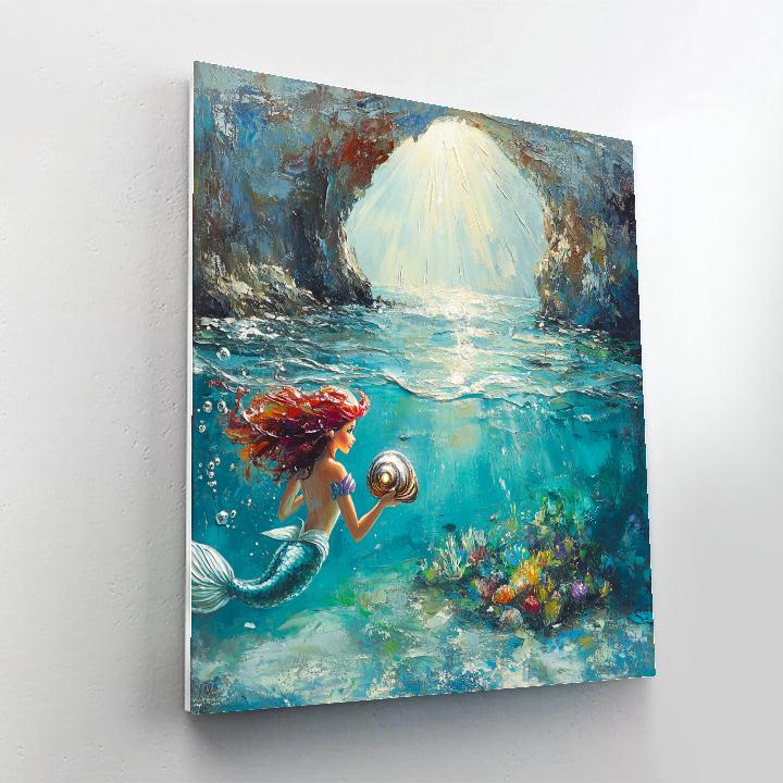 Ariel Seashell Lagoon Discovery - Disney Inspired Painting by numbers kit