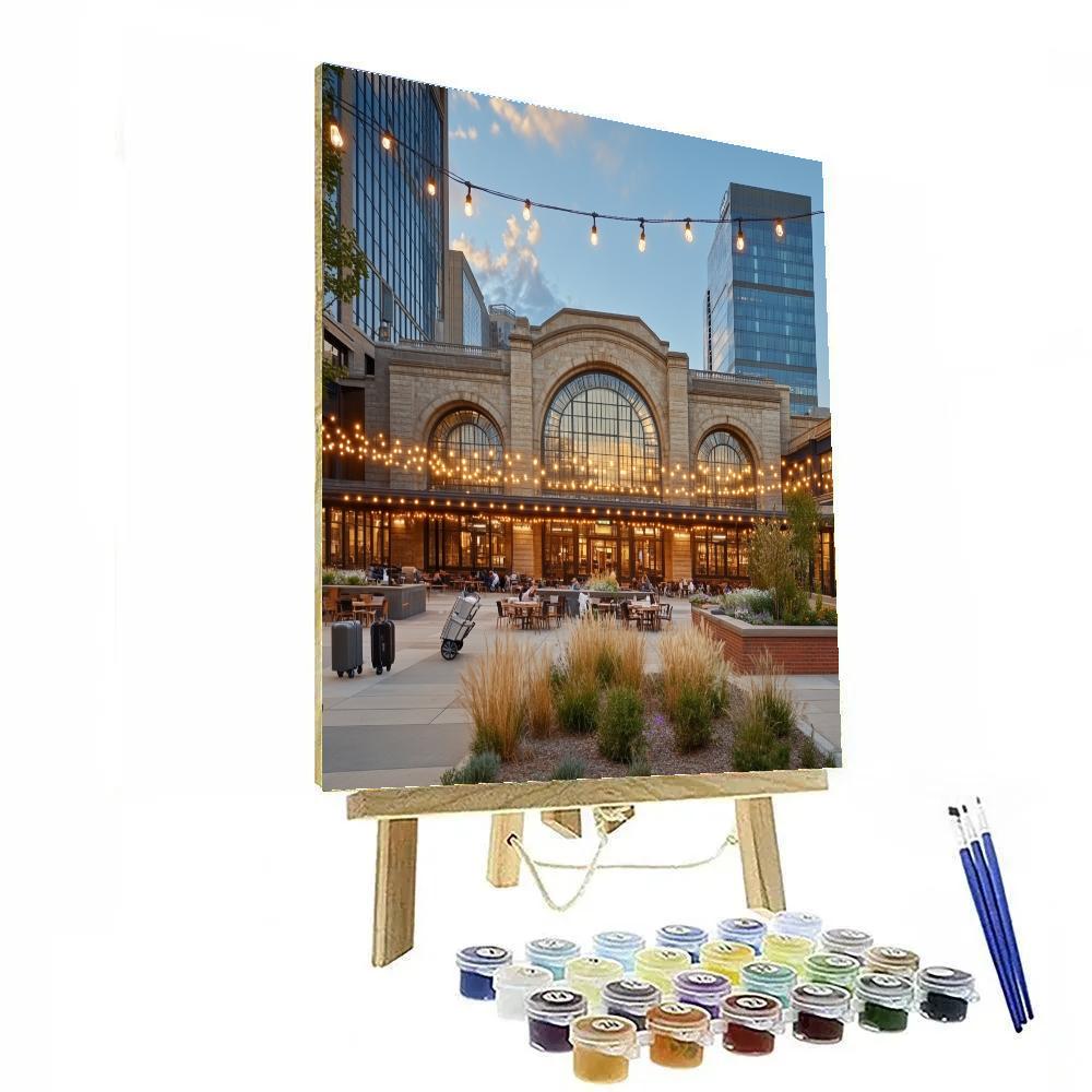Denver Union Station Plaza Denver United States painting number kit