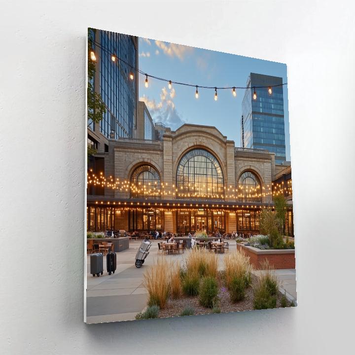Denver Union Station Plaza Denver United States painting number kit