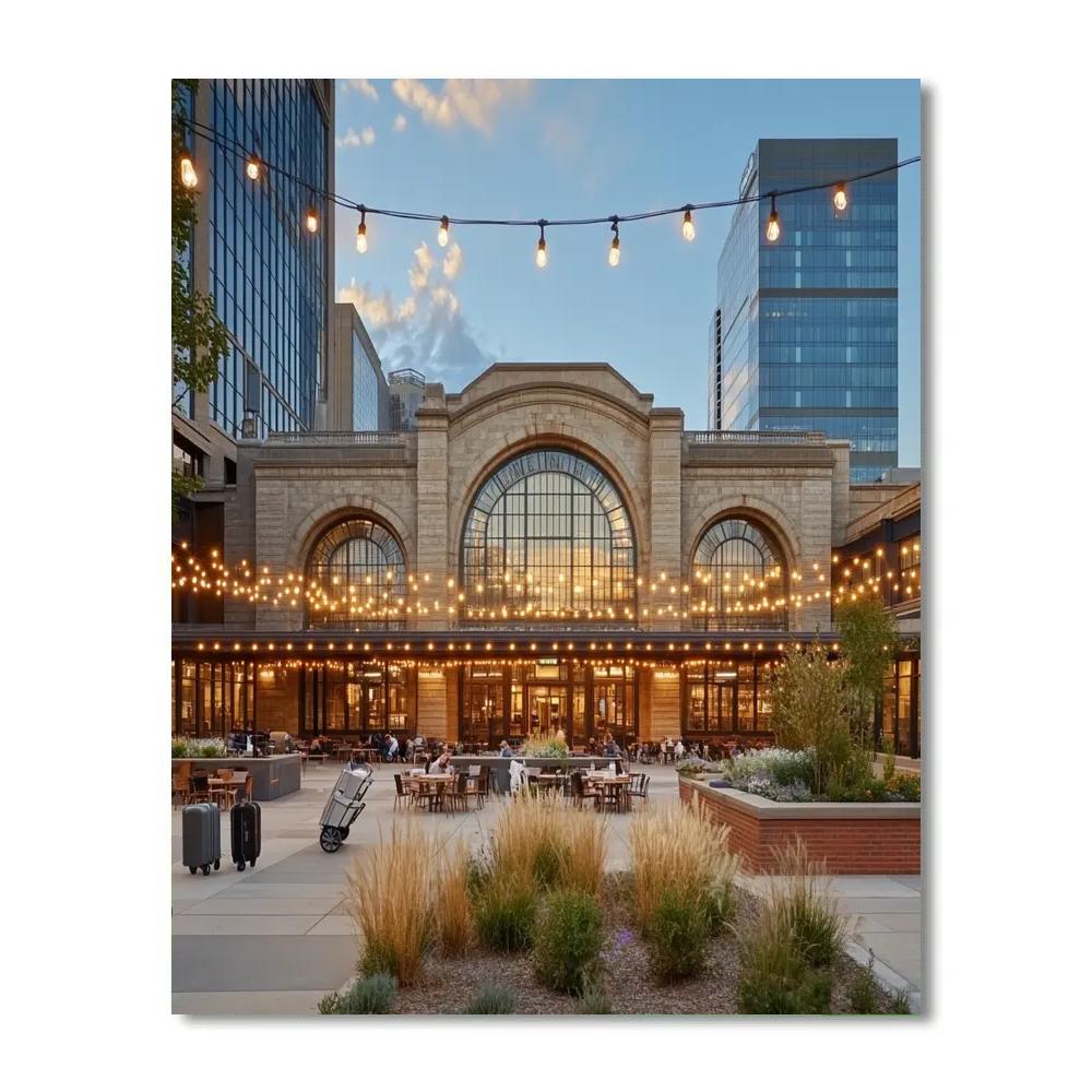 Denver Union Station Plaza Denver United States painting number kit