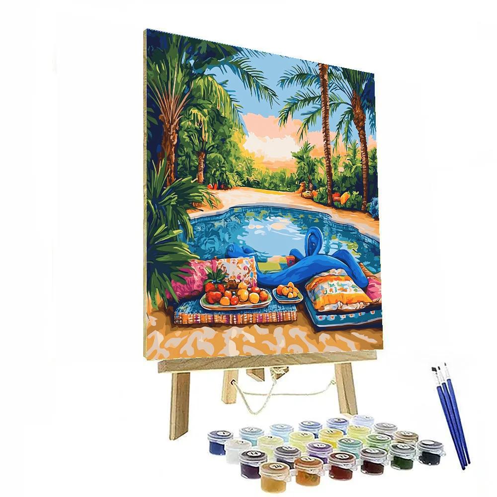 Genie Desert Oasis Relax Break - Disney Inspired DIY paint by numbers