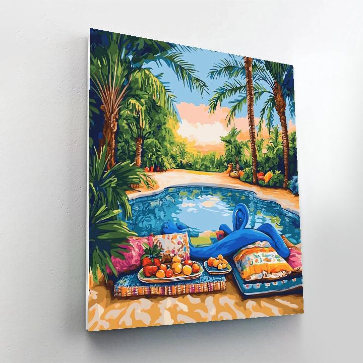 Genie Desert Oasis Relax Break - Disney Inspired DIY paint by numbers