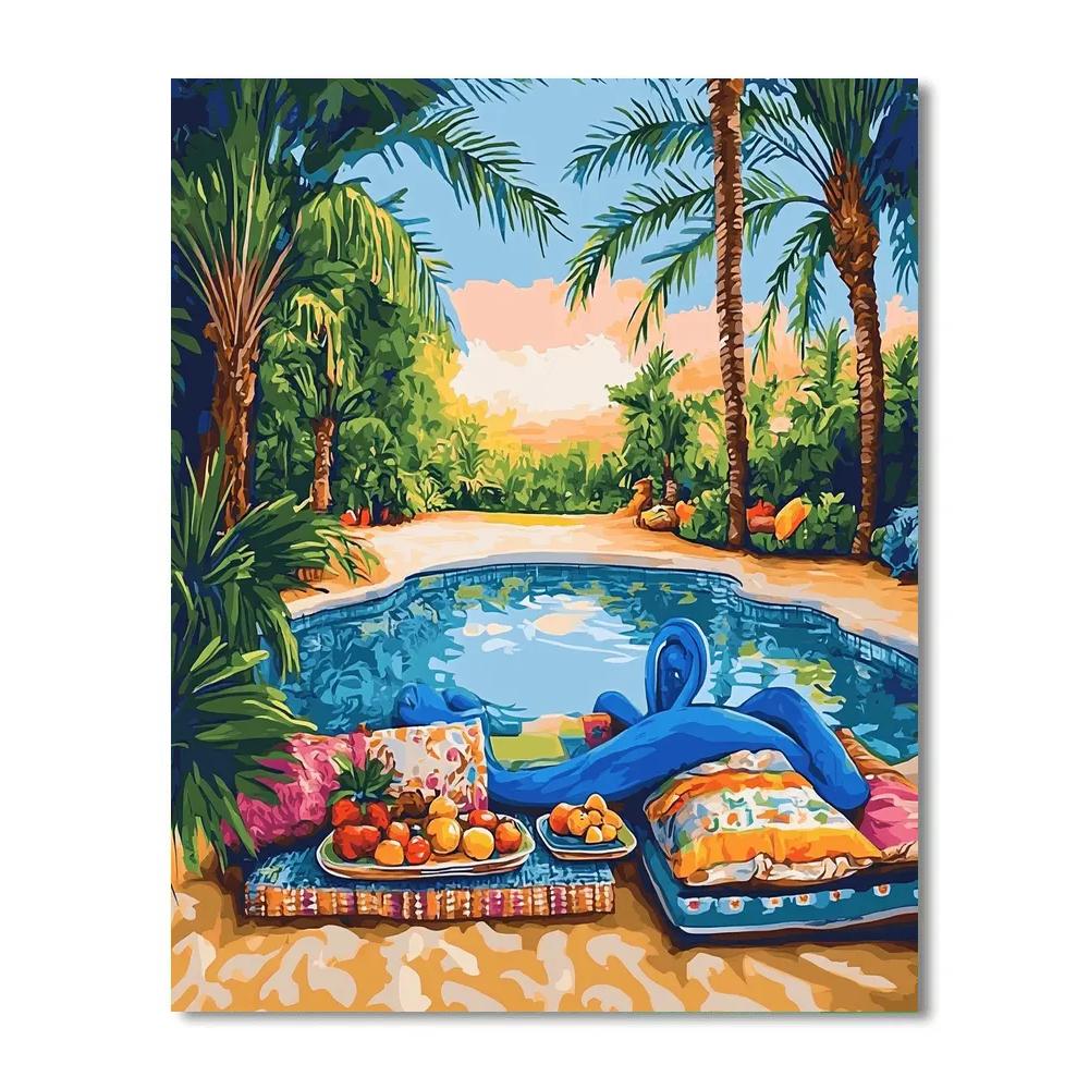 Genie Desert Oasis Relax Break - Disney Inspired DIY paint by numbers
