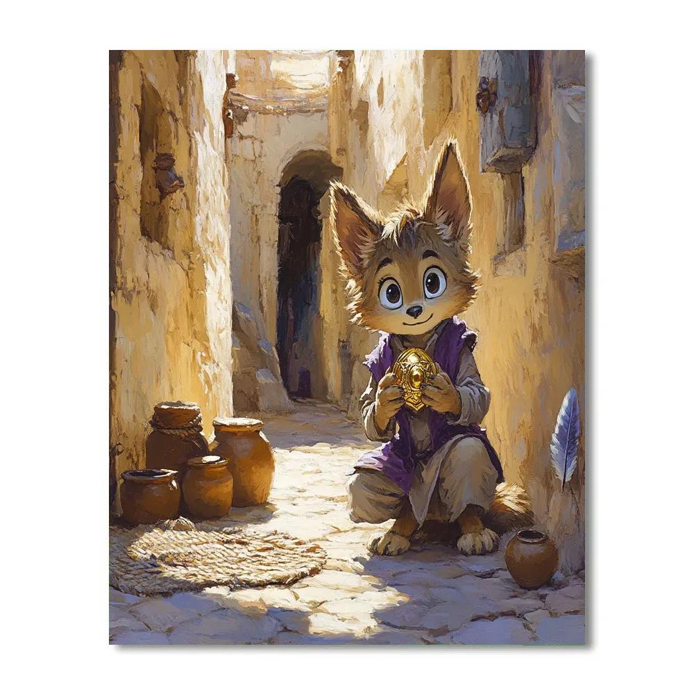 Abu Hidden Treasure Alley - Disney Inspired paint by number