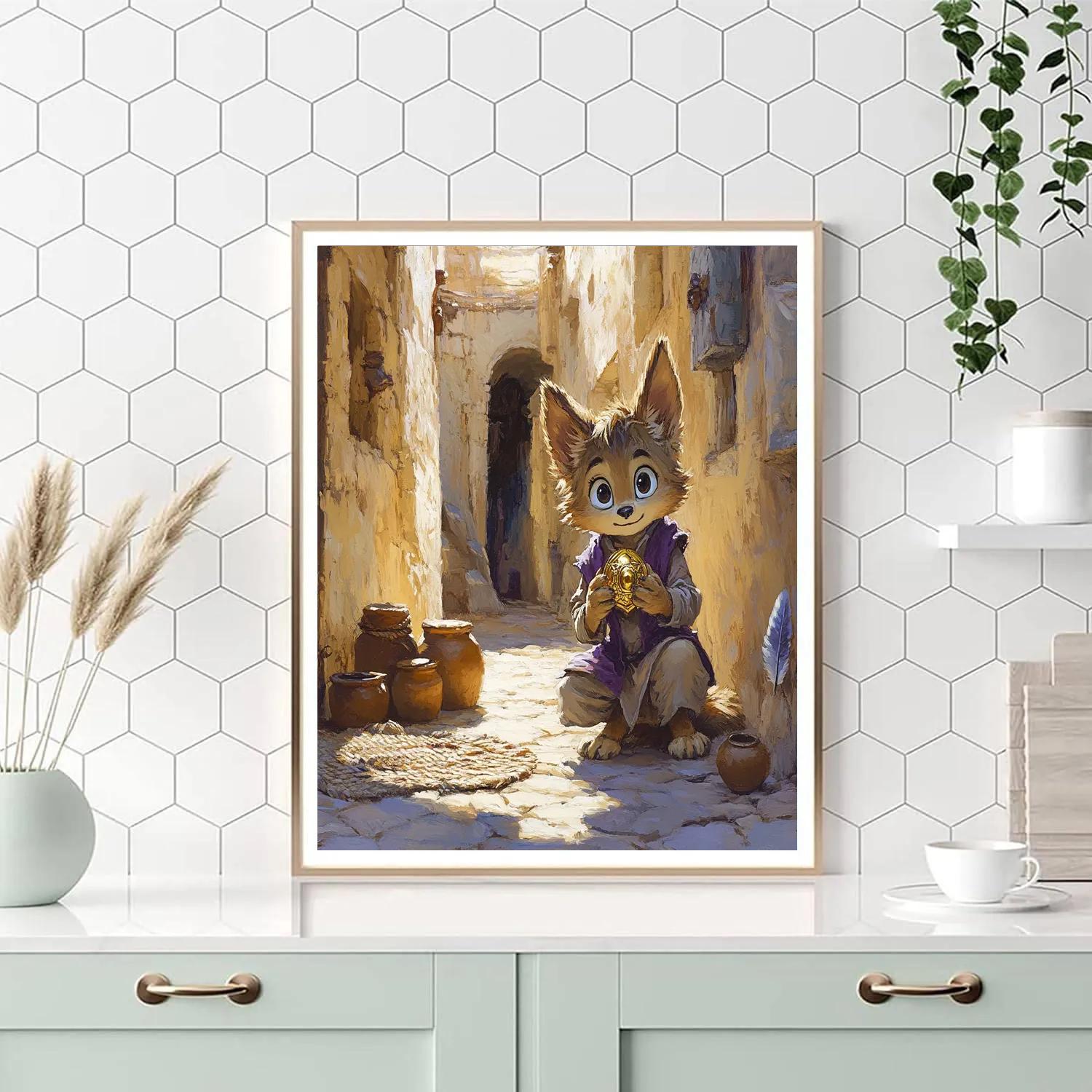 Abu Hidden Treasure Alley - Disney Inspired paint by number