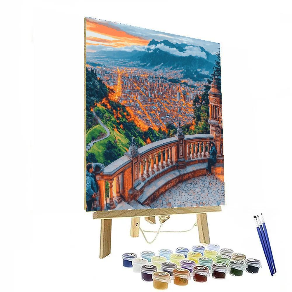 Bogota Monserrate City Overlook Bogota Colombia Paint by numbers kits