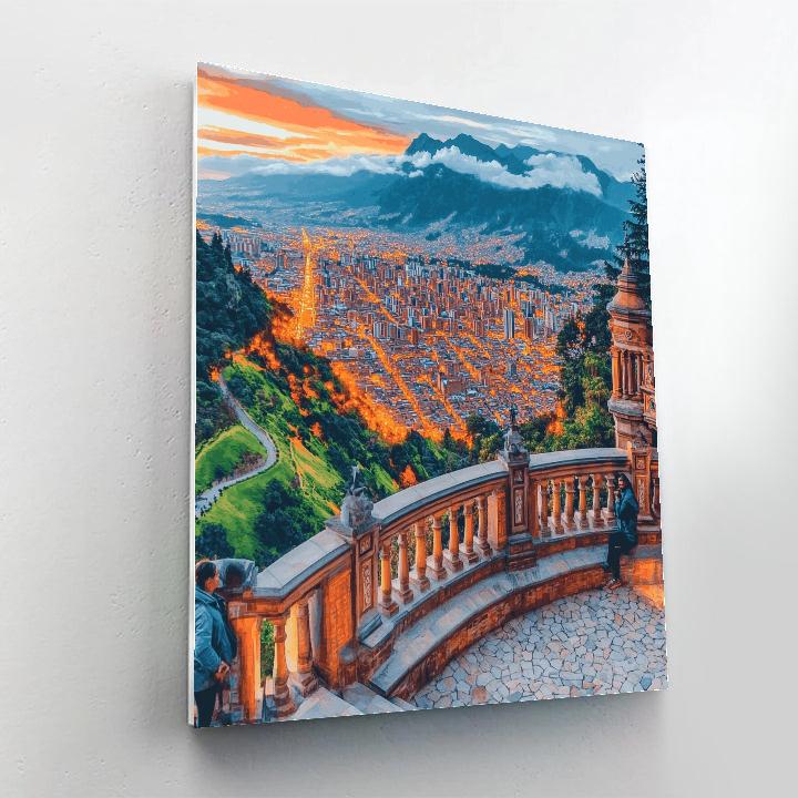 Bogota Monserrate City Overlook Bogota Colombia Paint by numbers kits