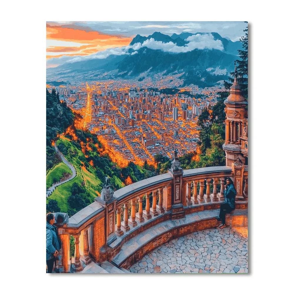 Bogota Monserrate City Overlook Bogota Colombia Paint by numbers kits
