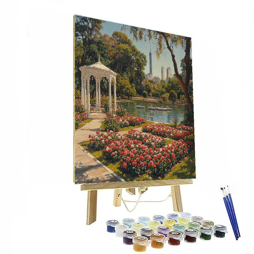Buenos Aires Palermo Rose Garden Buenos Aires Argentina paint by numbers