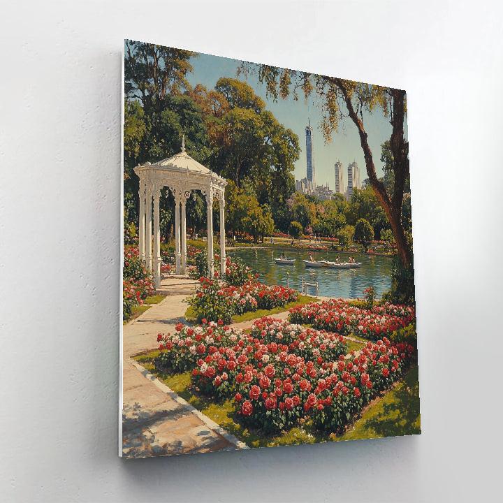 Buenos Aires Palermo Rose Garden Buenos Aires Argentina paint by numbers