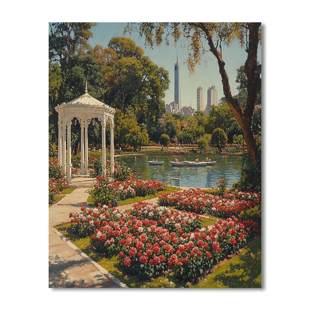 Buenos Aires Palermo Rose Garden Buenos Aires Argentina paint by numbers