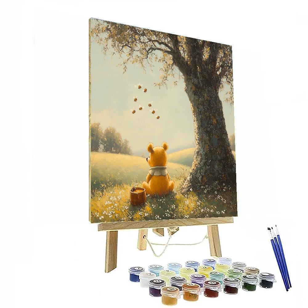 Winnie The Pooh Honey Tree Afternoon - Disney Inspired DIY paint by numbers