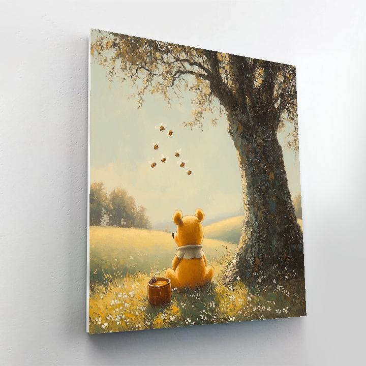 Winnie The Pooh Honey Tree Afternoon - Disney Inspired DIY paint by numbers
