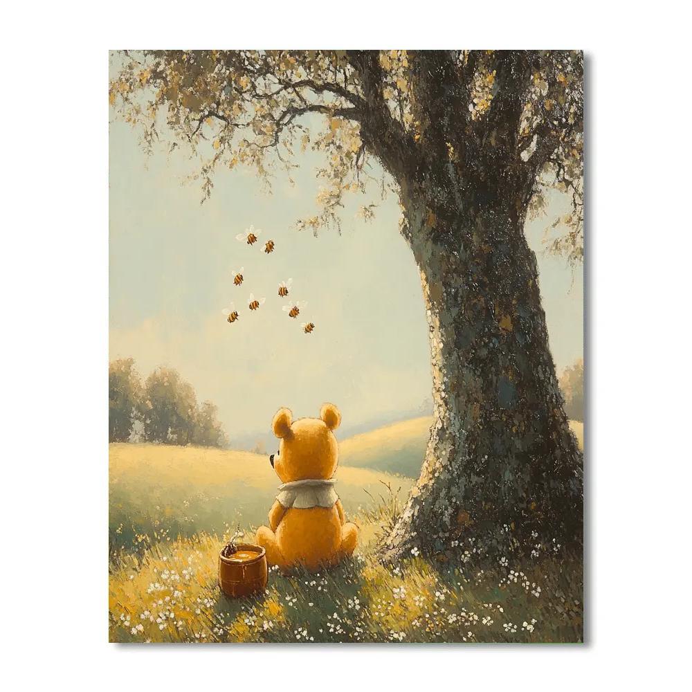 Winnie The Pooh Honey Tree Afternoon - Disney Inspired DIY paint by numbers