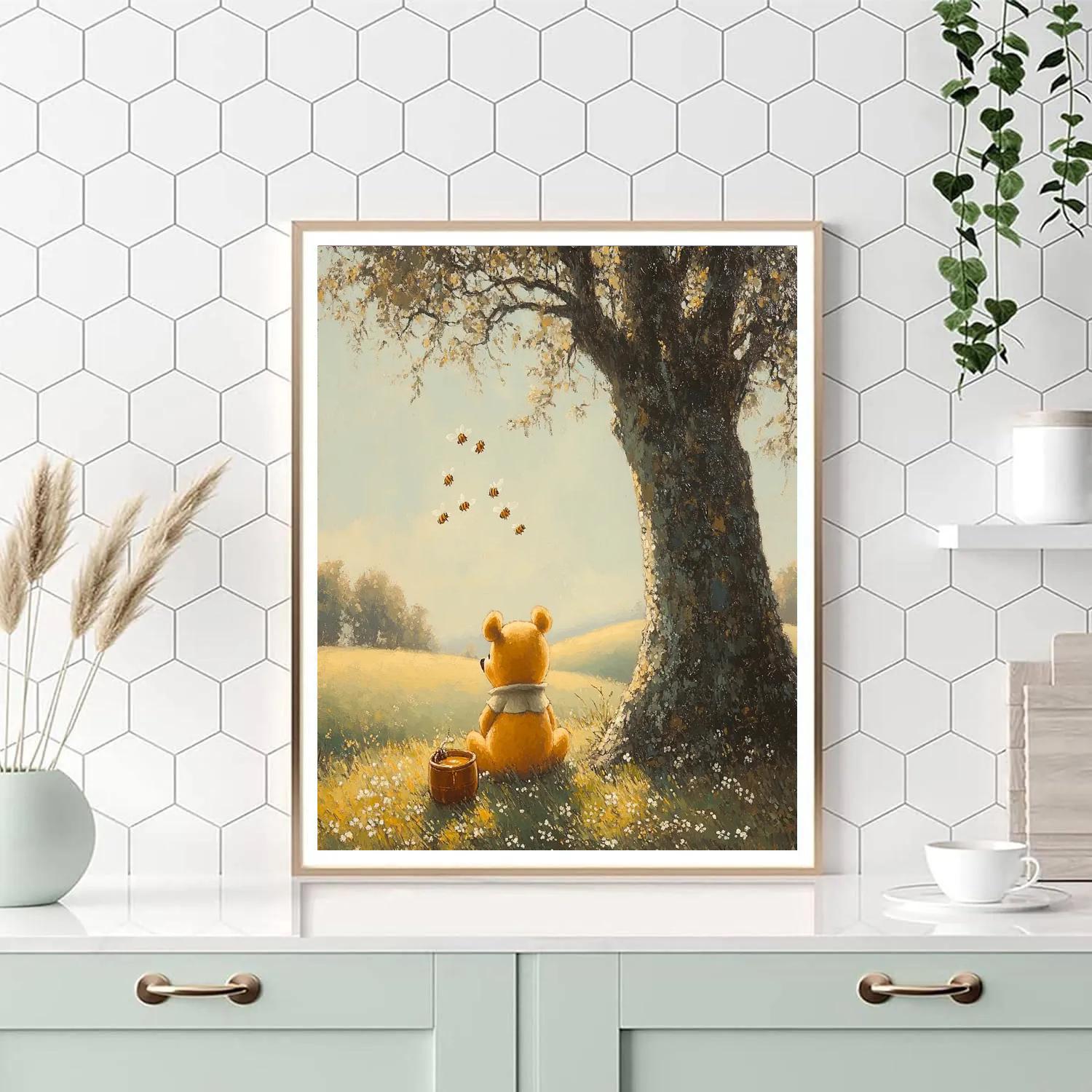 Winnie The Pooh Honey Tree Afternoon - Disney Inspired DIY paint by numbers
