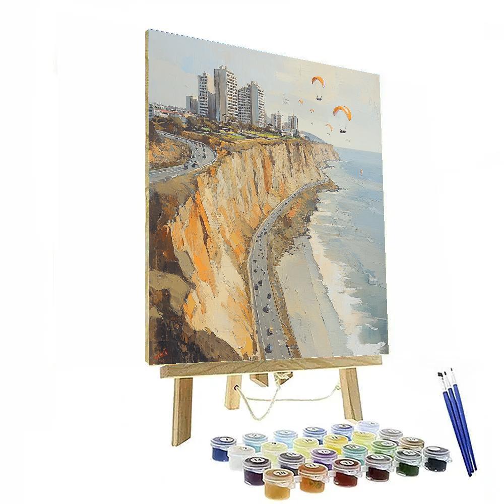 Lima Costa Verde Clifftop Highway Lima Peru paint by color