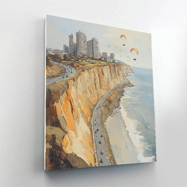 Lima Costa Verde Clifftop Highway Lima Peru paint by color